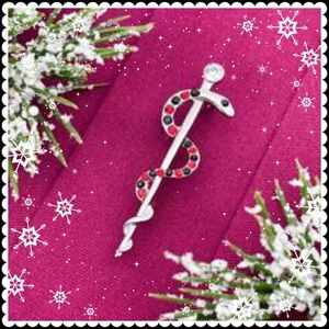 Rod of Asclepius Brooch